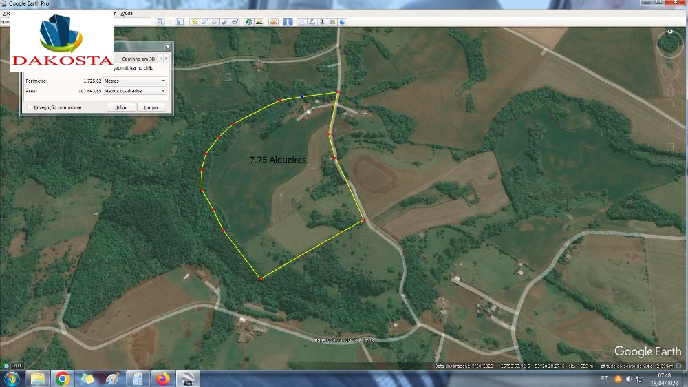 7.75 Alqueires hoje planta 5 arruma mais um e pouco perto da cidade