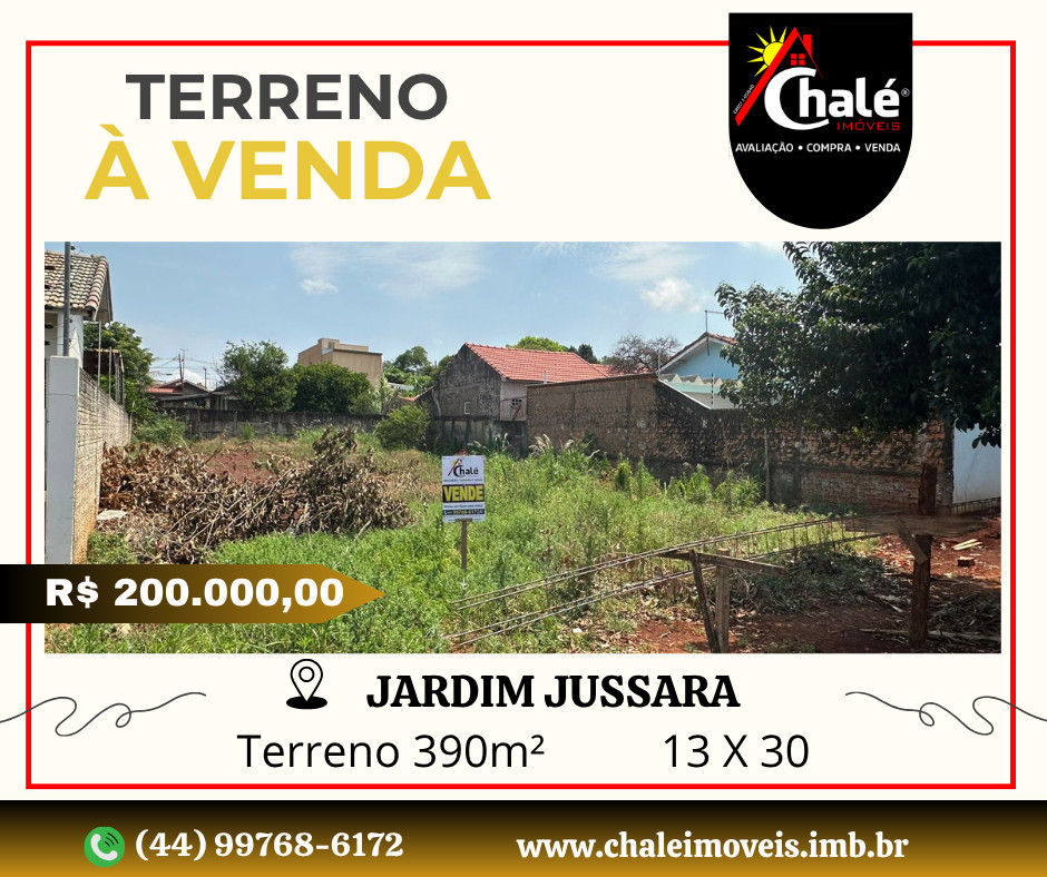 Terreno 390,00m²   -   Jardim Jussara