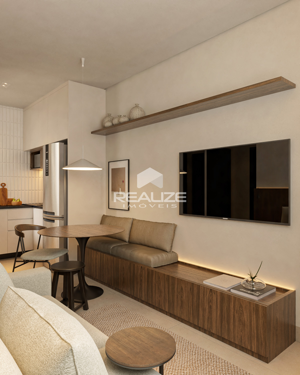 Apartamento Studio Semi Mobiliado Para locação no Jardim Karla 
