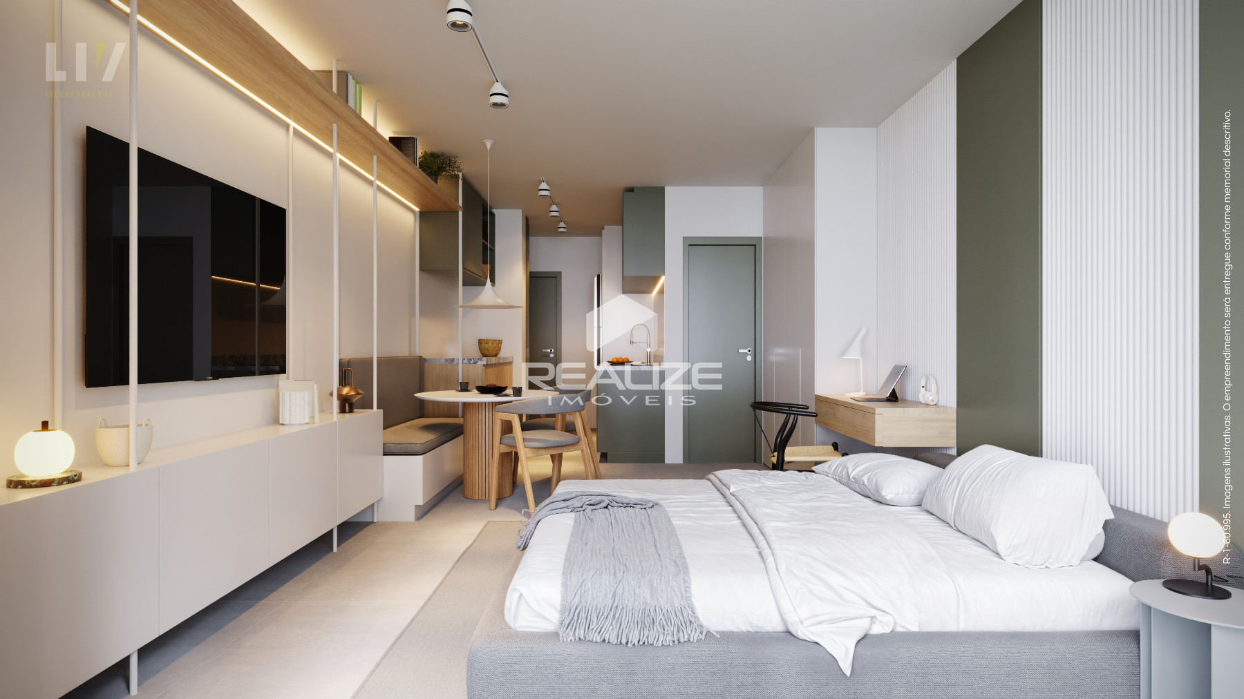 Apartamento Studio à venda no Edifício Liv Sintonia.