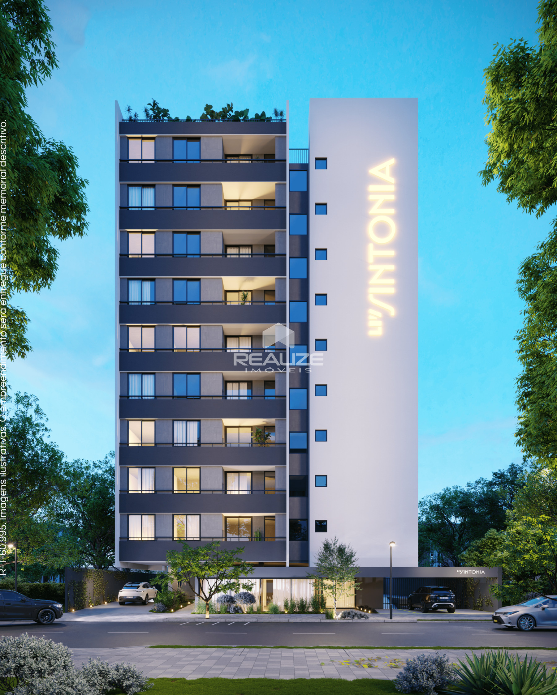 Apartamento à venda no Edifício Liv Sintonia com 2 Quarto (1 Suite). 