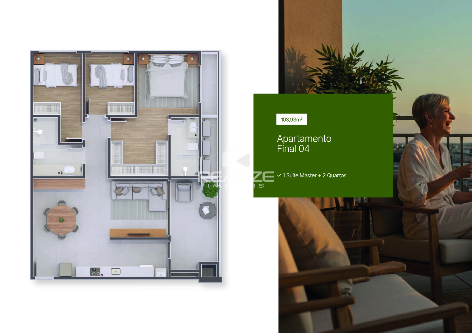 Apartamento à venda no Edifício Varandas com 3 Quartos (1 Suíte Master). 
