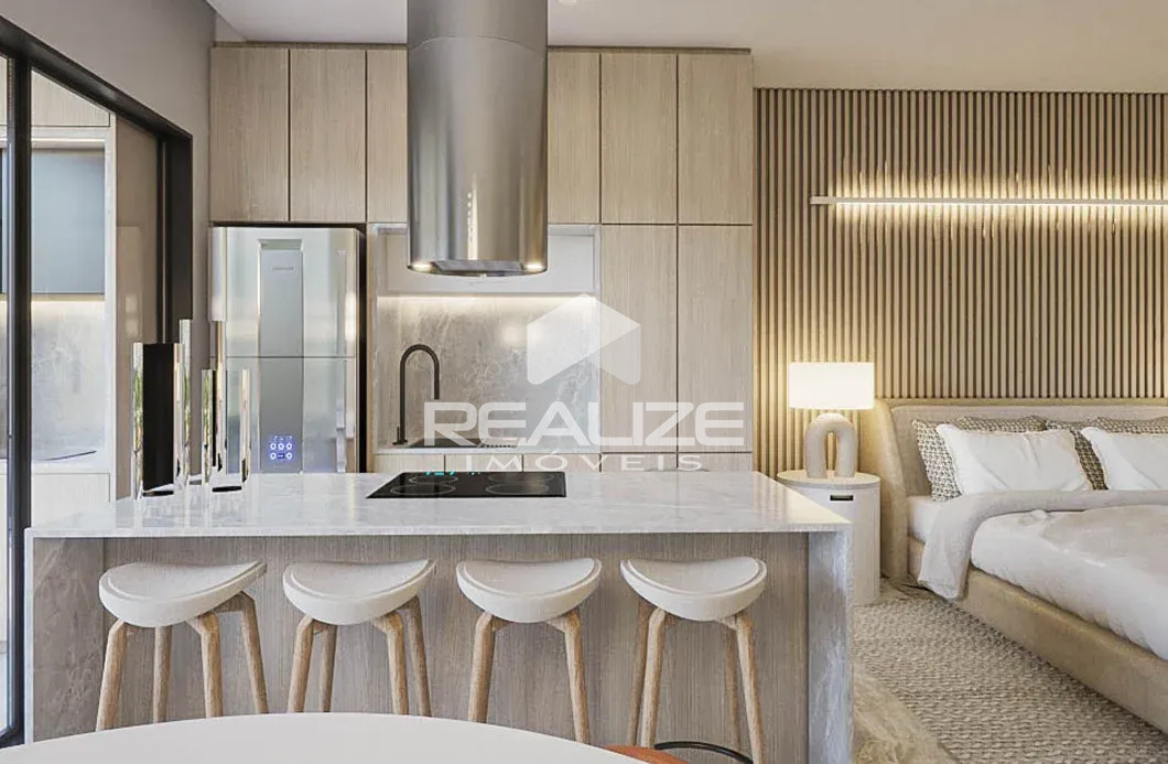 Apartamento studio à venda no Edifício Vision Iguassu.