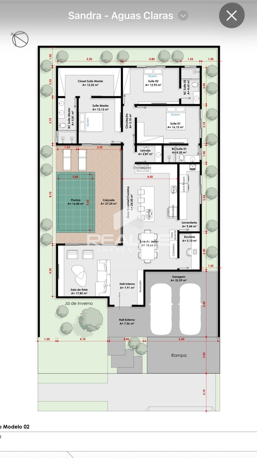 Casa à venda no condominio Aguas Claras com 3 Suites