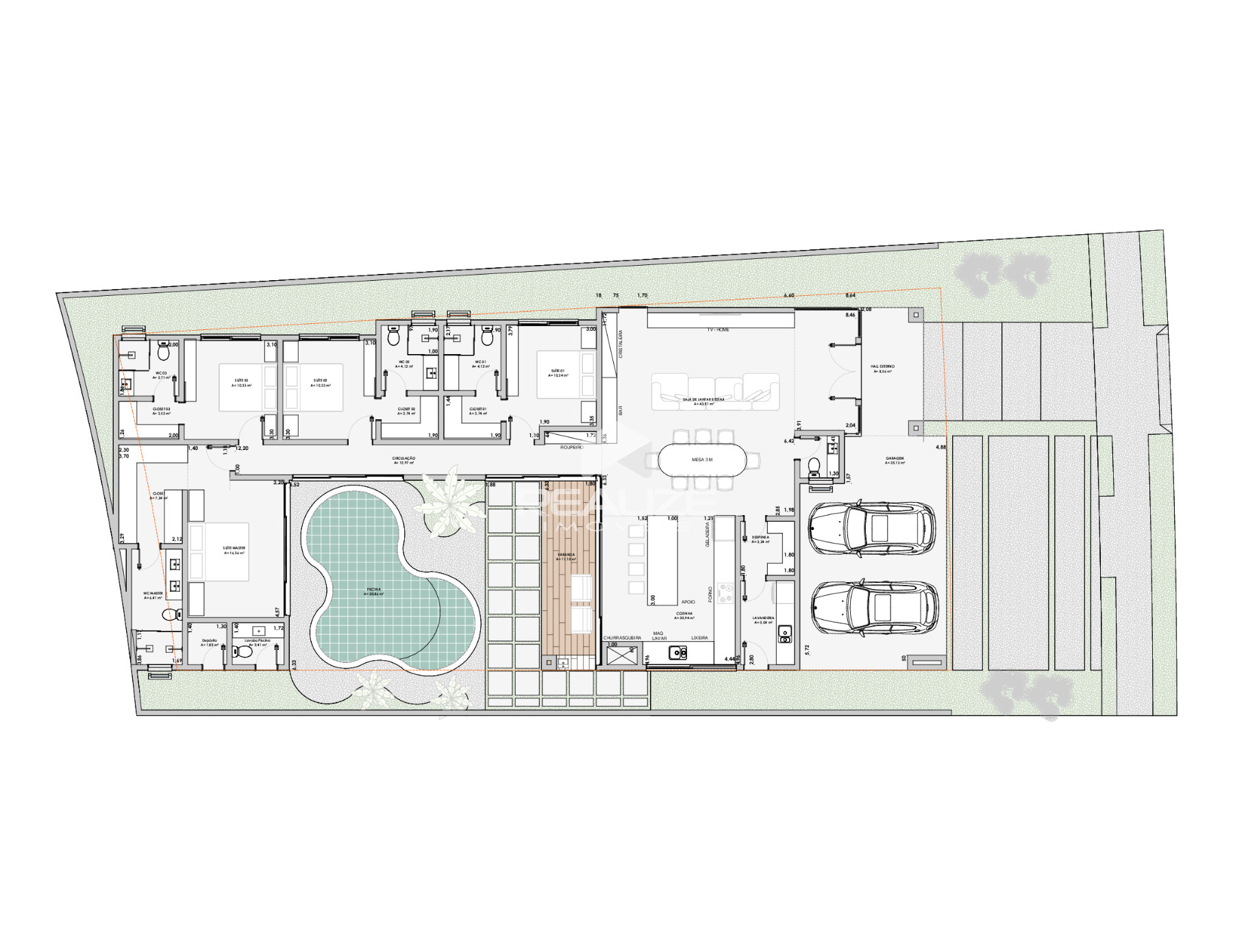 Casa à venda no Condomínio Royal Falls Yacht com 4 Suítes. 