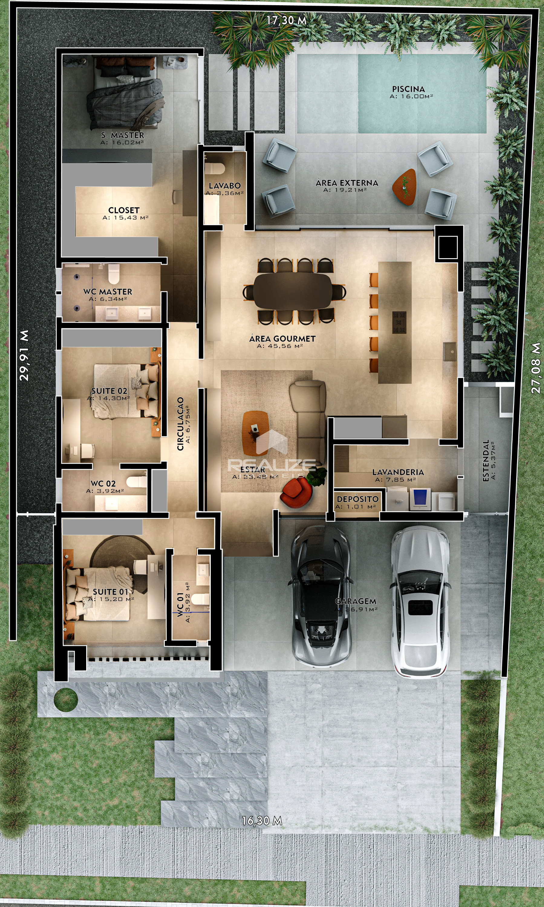 Casa à venda no Condomínio Royal Ritz, com 3 Suítes. 