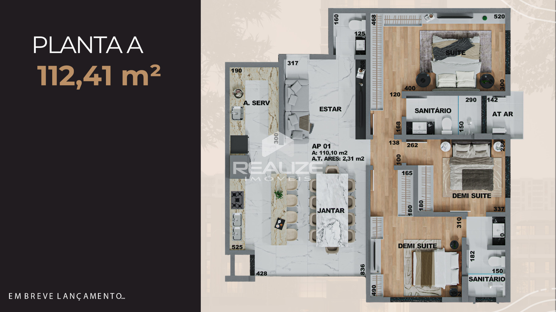 Pr Lanamento - Apartamento no Edifcio Oxford Tower com 3 Sutes.