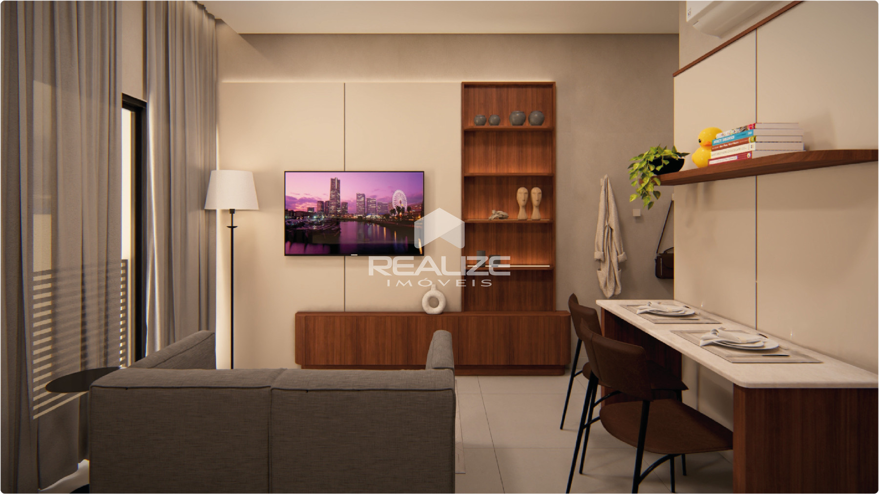 Apartamento à venda no Residencial Vila Paseo com 1 quarto.