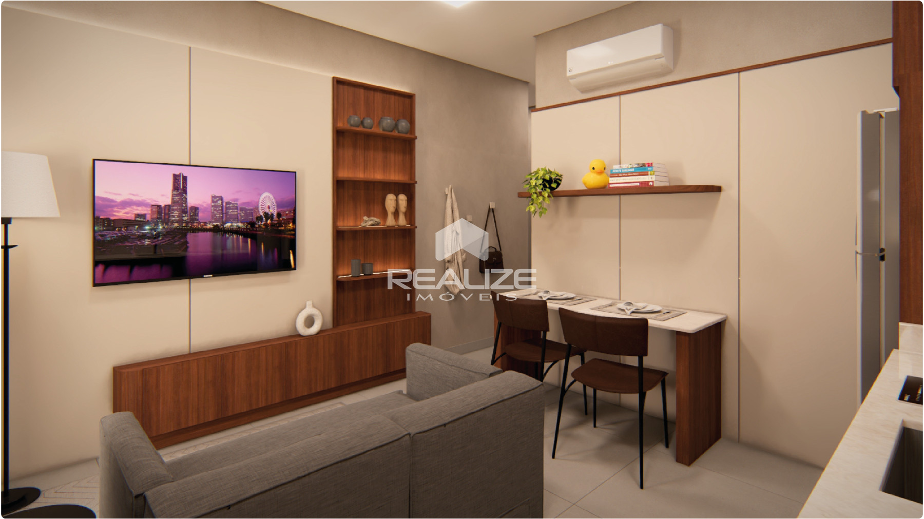 Apartamento à venda no Residencial Vila Paseo com 1 quarto.
