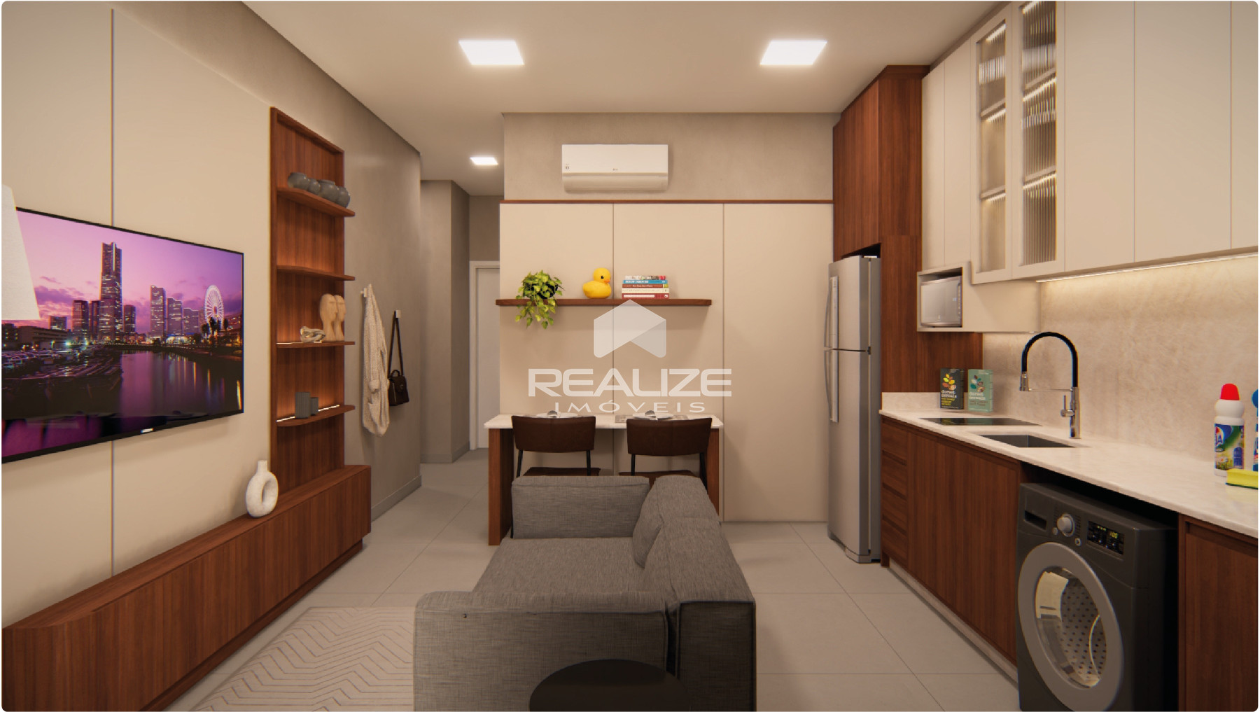 Apartamento à venda no Residencial Vila Paseo com 1 quarto.