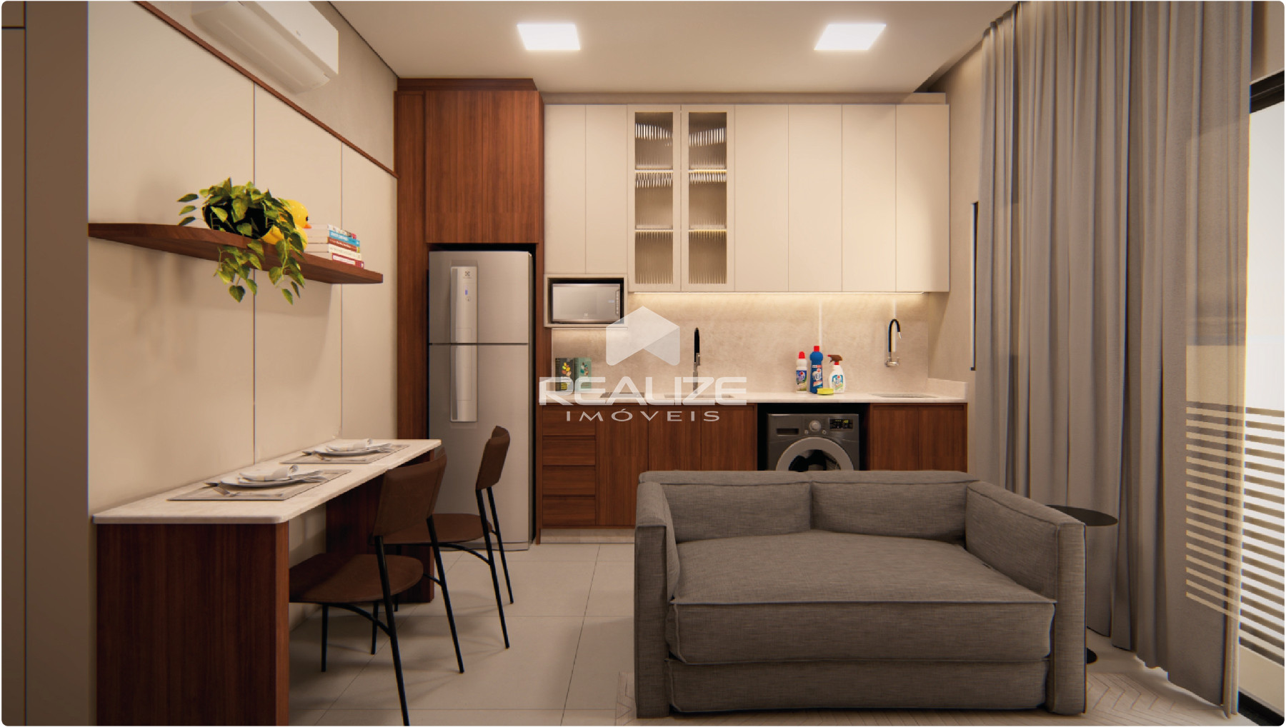 Apartamento à venda no Residencial Vila Paseo com 1 quarto.