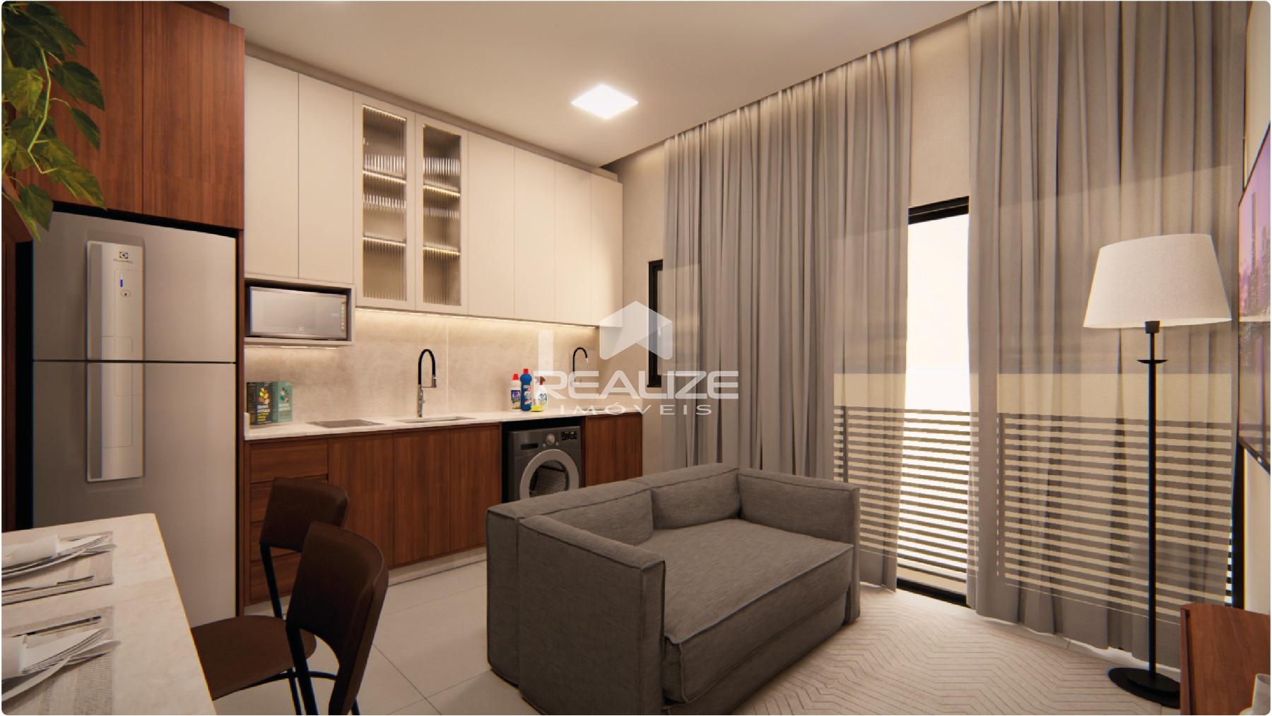 Apartamento à venda no Residencial Vila Paseo com 1 quarto.