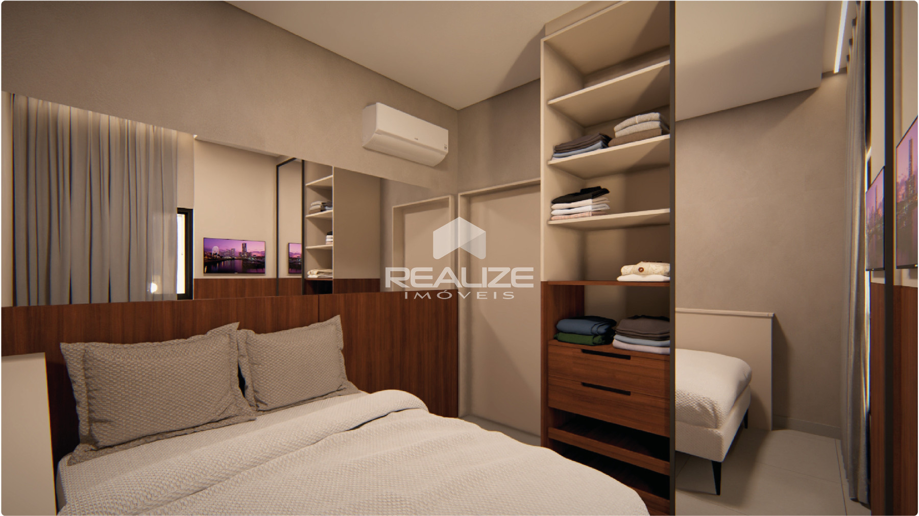 Apartamento à venda no Residencial Vila Paseo com 1 quarto.