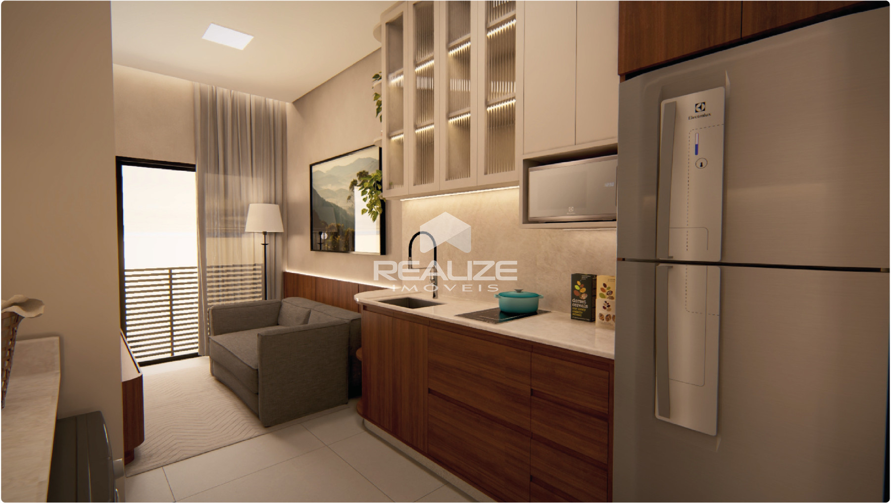 Apartamento à venda no Residencial Vila Paseo com 1 quarto.