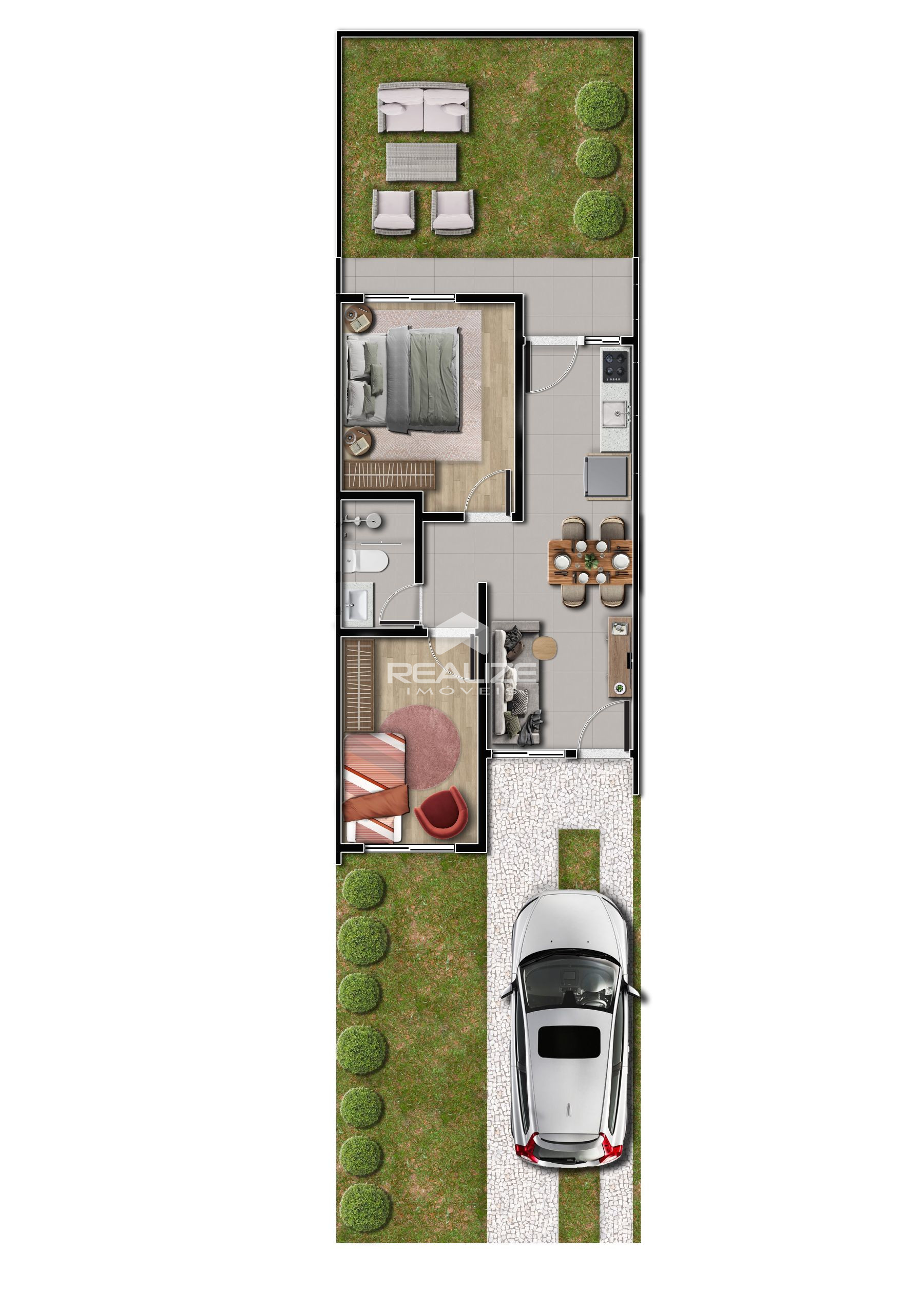 Casa à venda no Residencial Moradas Do Parque com 2 quartos.
