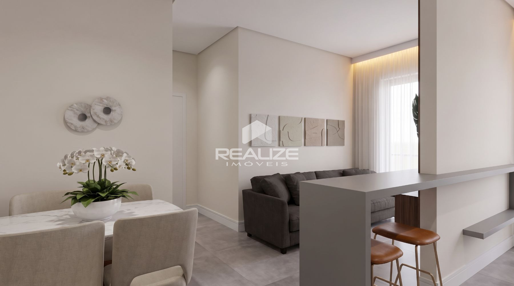 Apartamento venda no Cedro Residence com 2 quartos, sendo 1 sute.