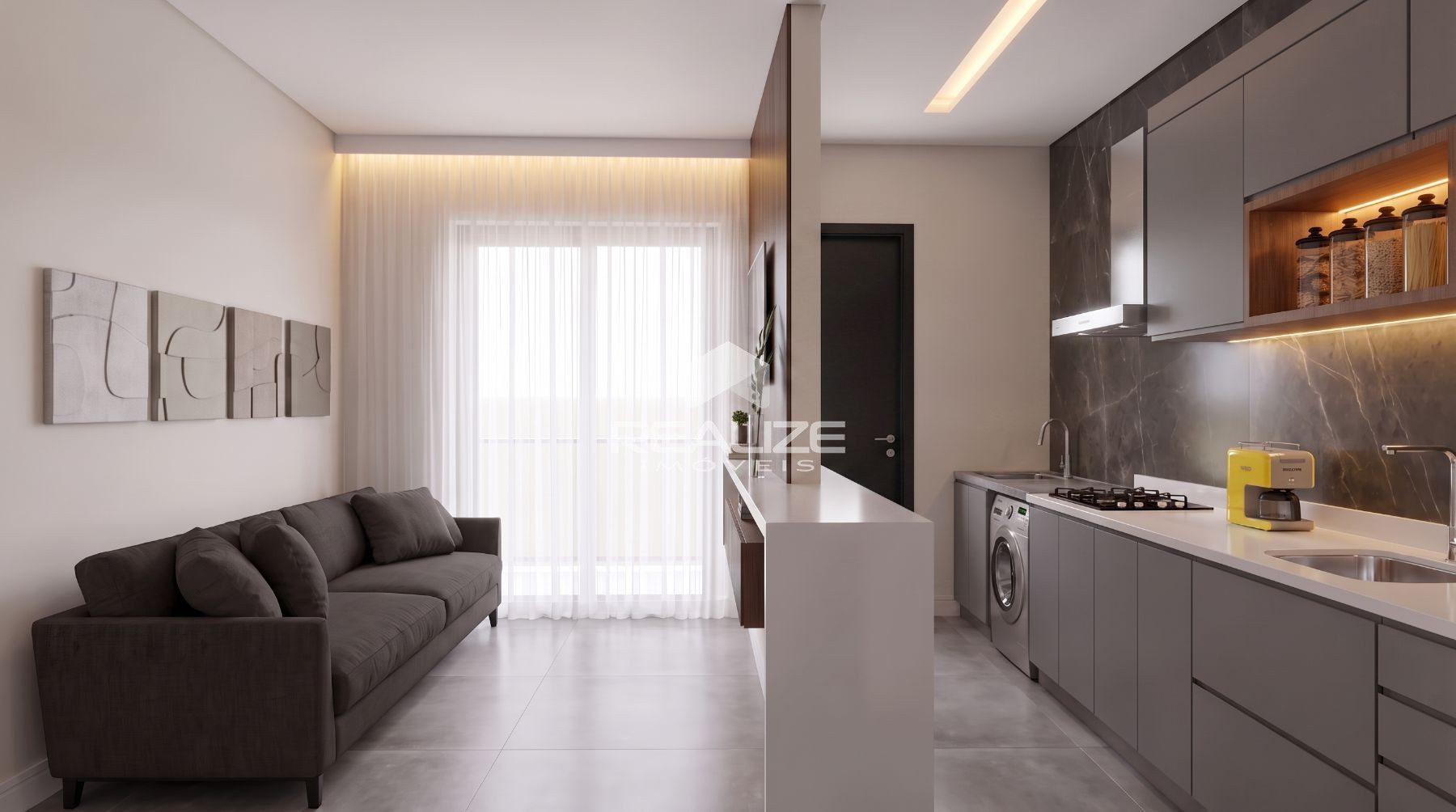 Apartamento venda no Cedro Residence com 2 quartos, sendo 1 sute.