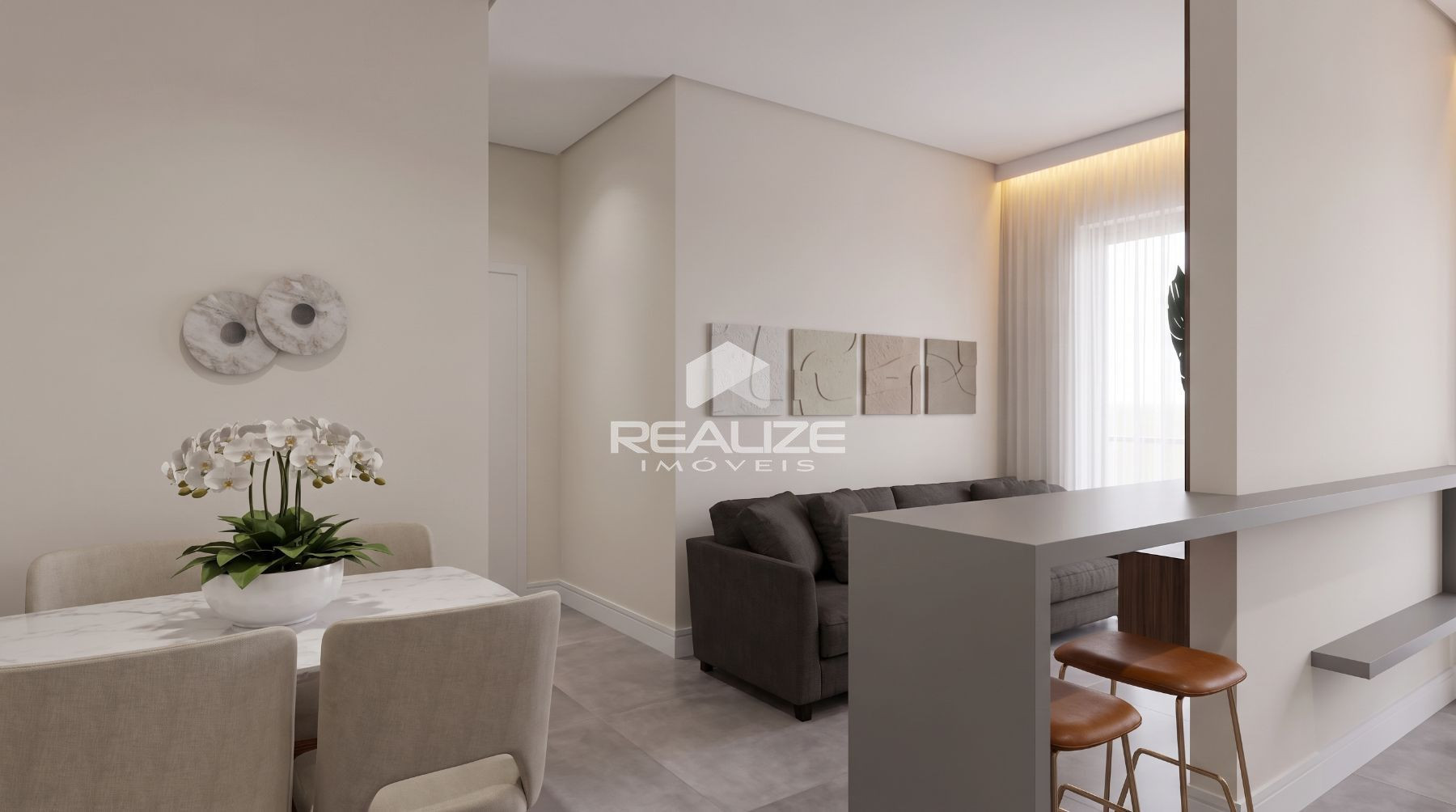 Apartamento venda no Cedro Residence com 2 quartos, sendo 1 sute.