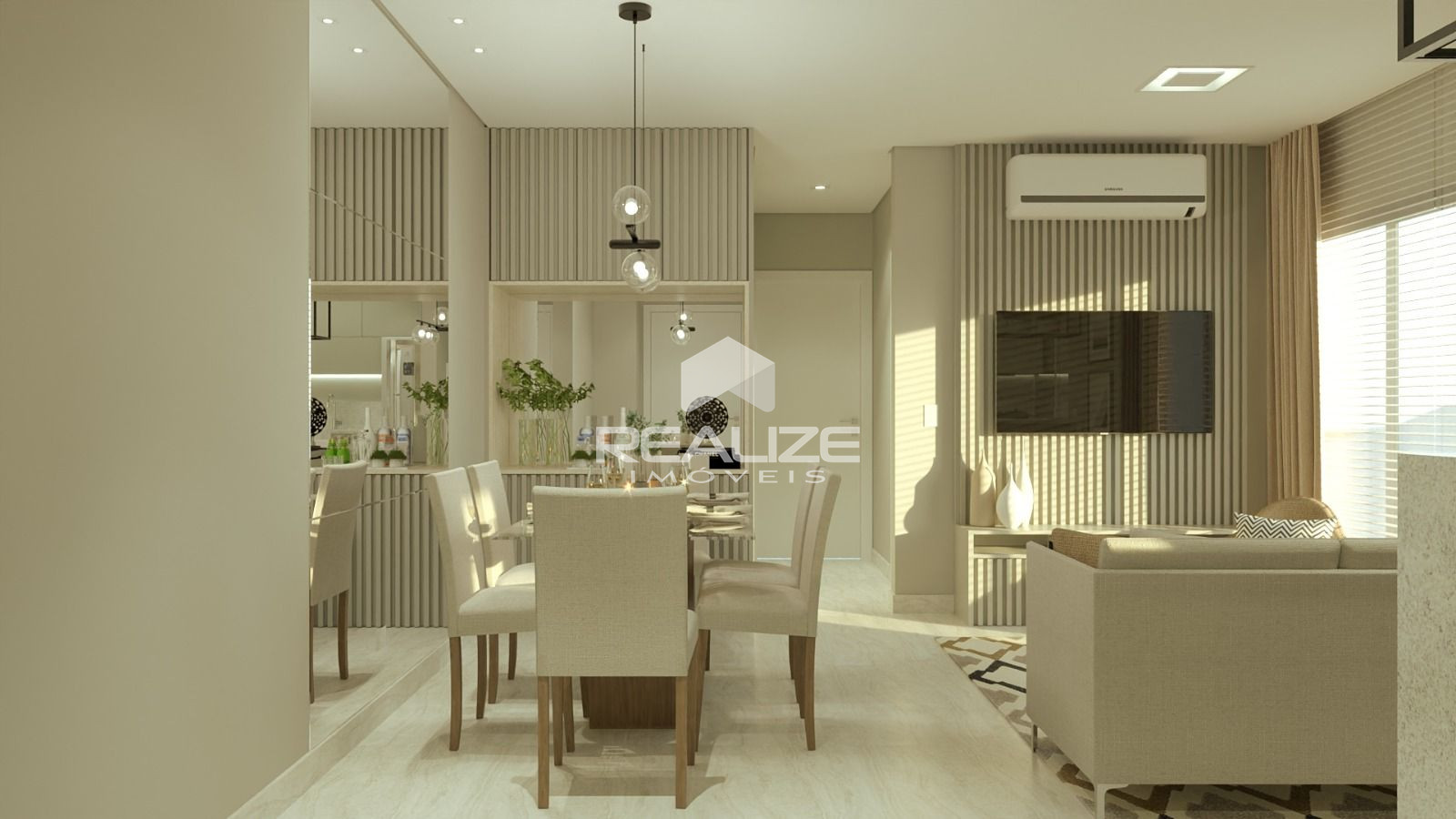 Apartamento à venda no Residencial Proença com 2 quartos (1 Su...