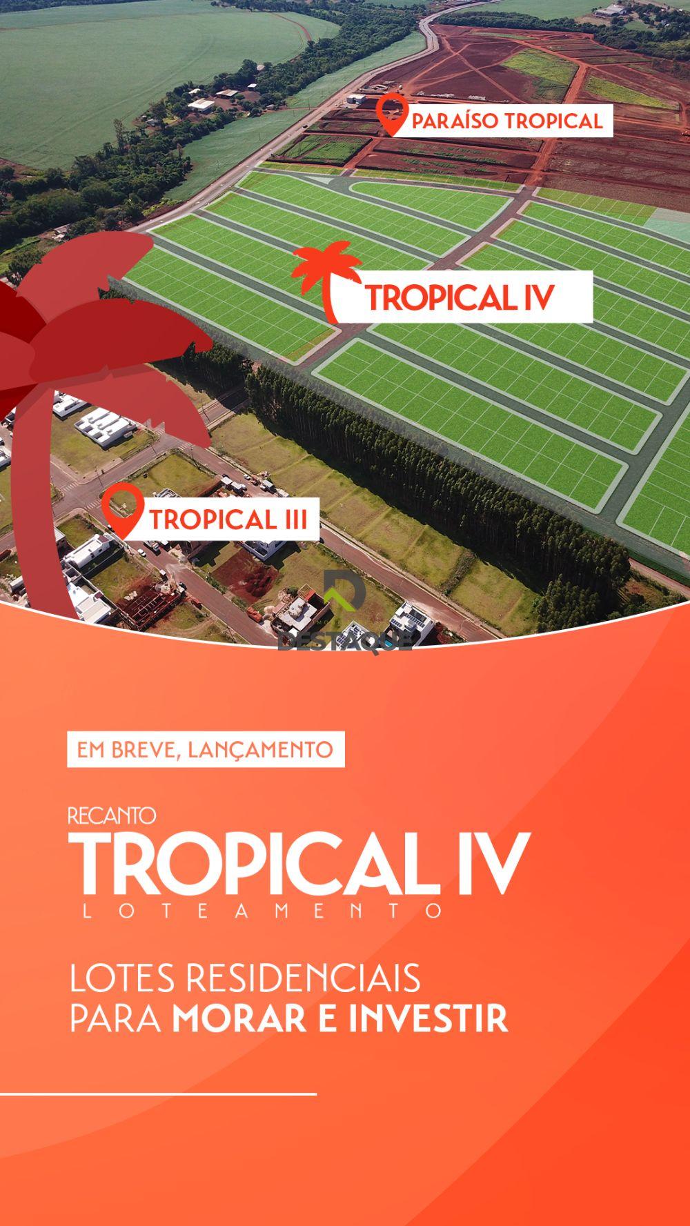 TERRENO COM 300M2 - LOTEAMENTO TROPICAL IV