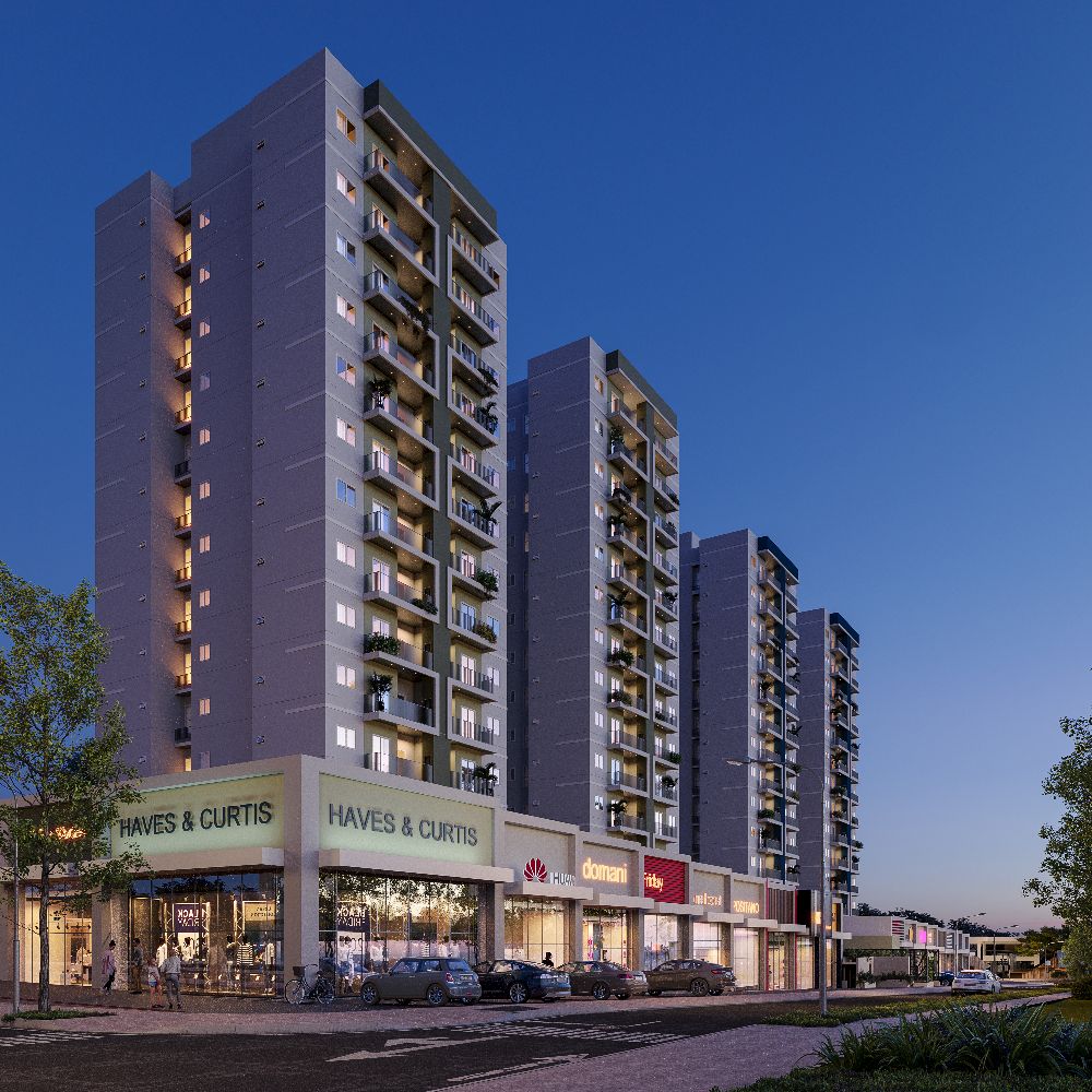 Apartamento na planta 1 suite e 1 quarto- Floresta Residence