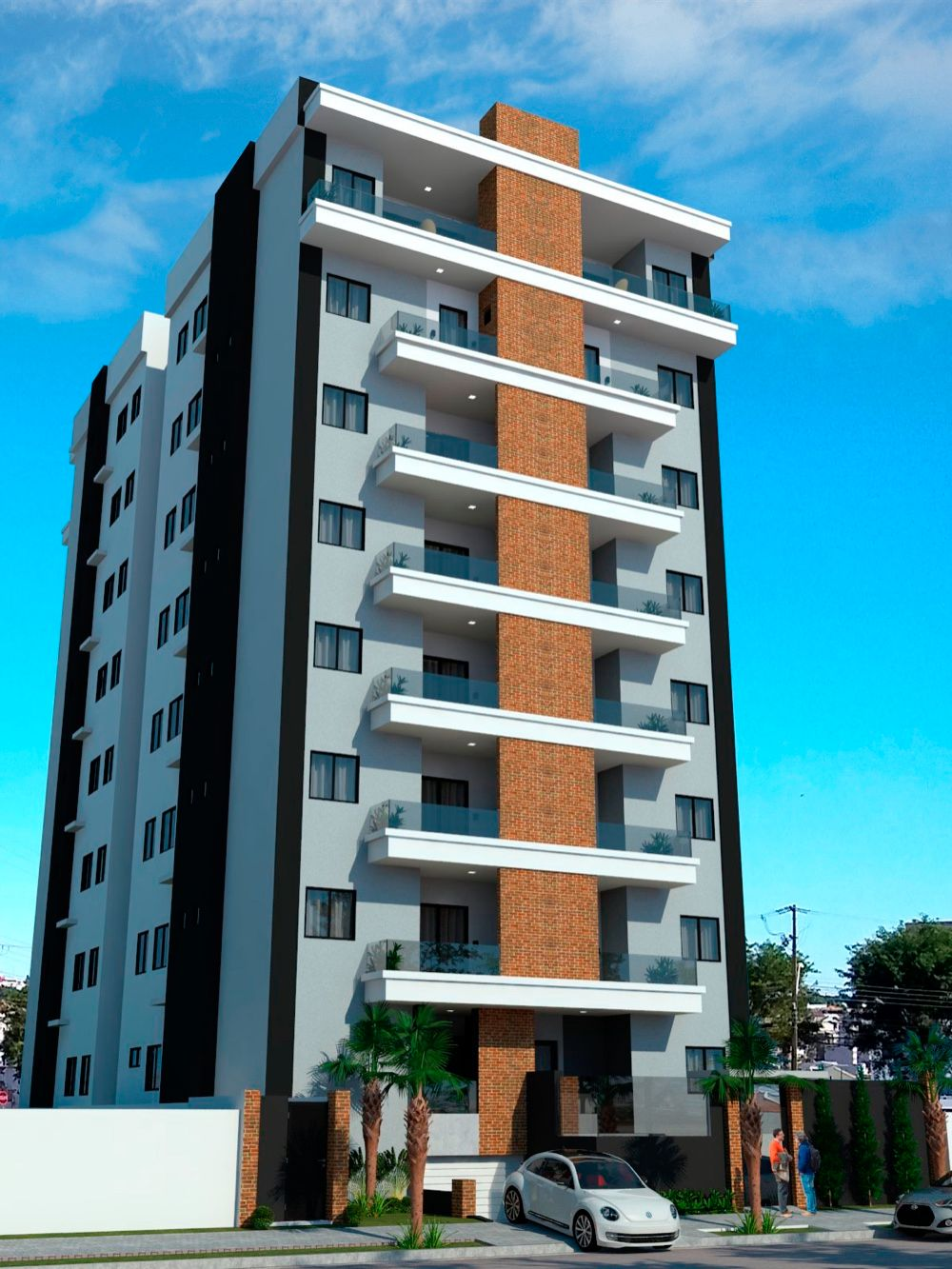 Apartamento na planta com 1 suite e 1 quarto ed. Eredita - Country- Cascavel/P