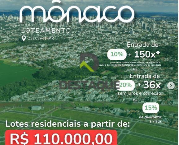 Terreno com 150m2- Loteamento Monaco- Bairro Floresta