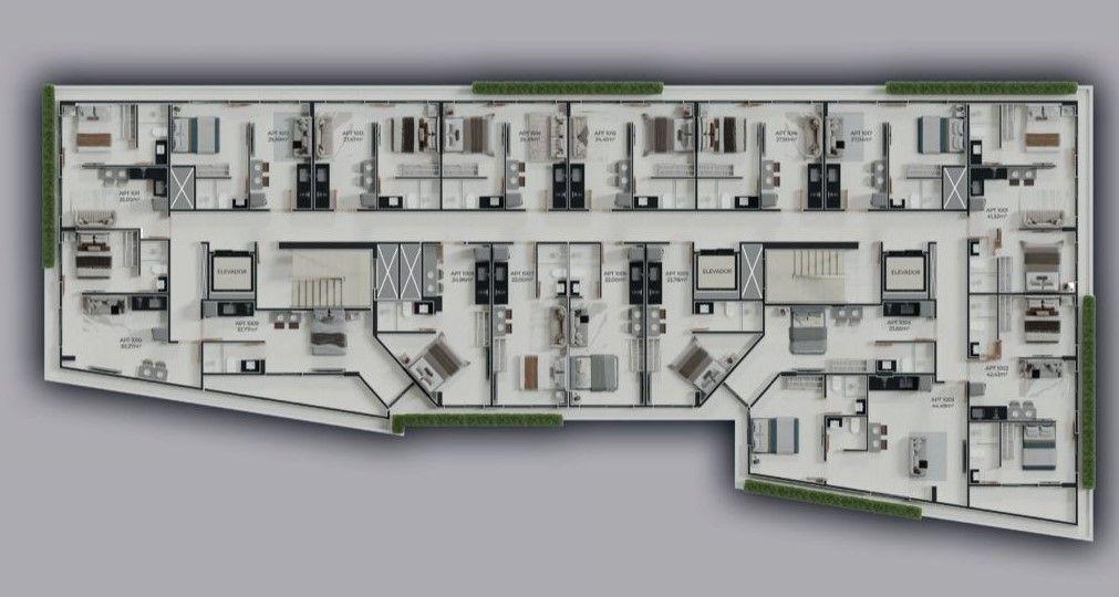 Apartamento com 01/02 dormitórios à venda por R$ 373. 527 - In...