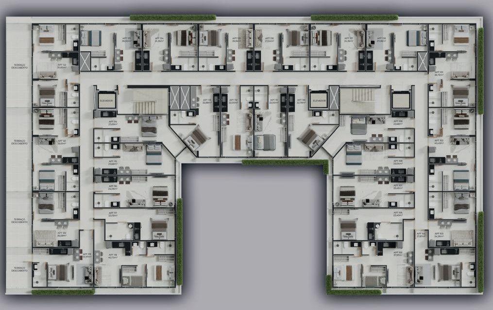 Flat com 01 dormitório à venda, 23m² por R$ 322.785 - Intermar...