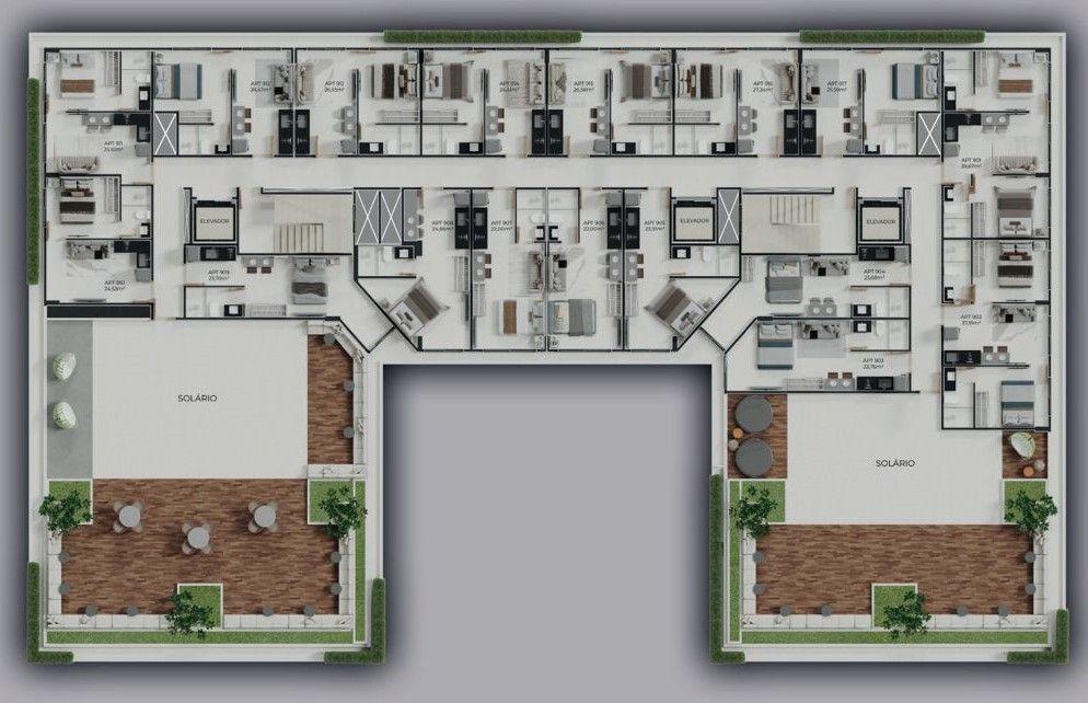 Flat com 01 dormitório à venda, 23m² por R$ 322.785 - Intermar...