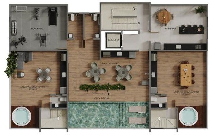 Apartamento com 02/3 dormitórios à venda por R$ 498.000 - Aero...