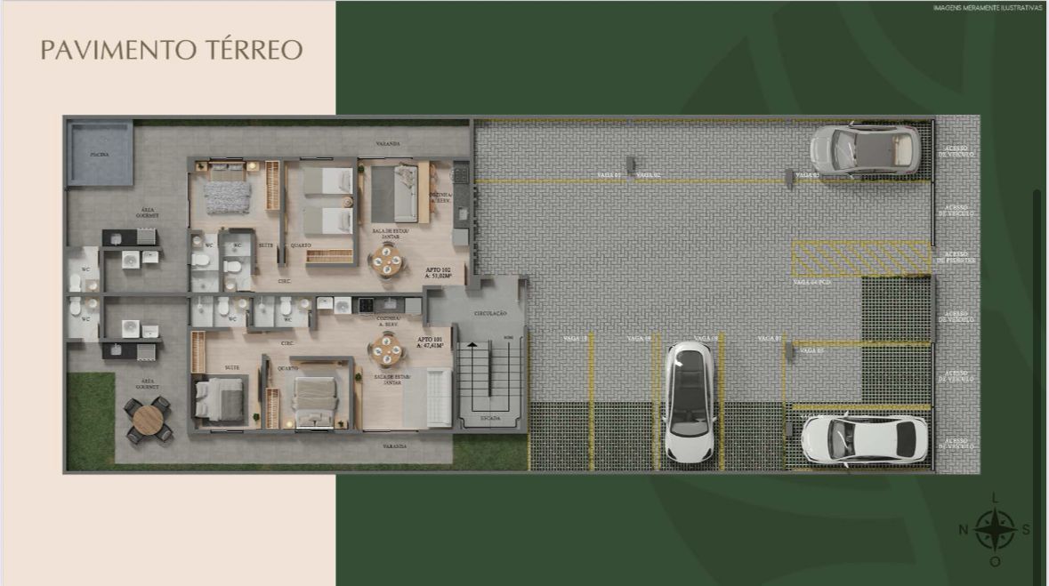 Apartamento com 02 dormitórios à venda por R$ 350.000 - Altipl...