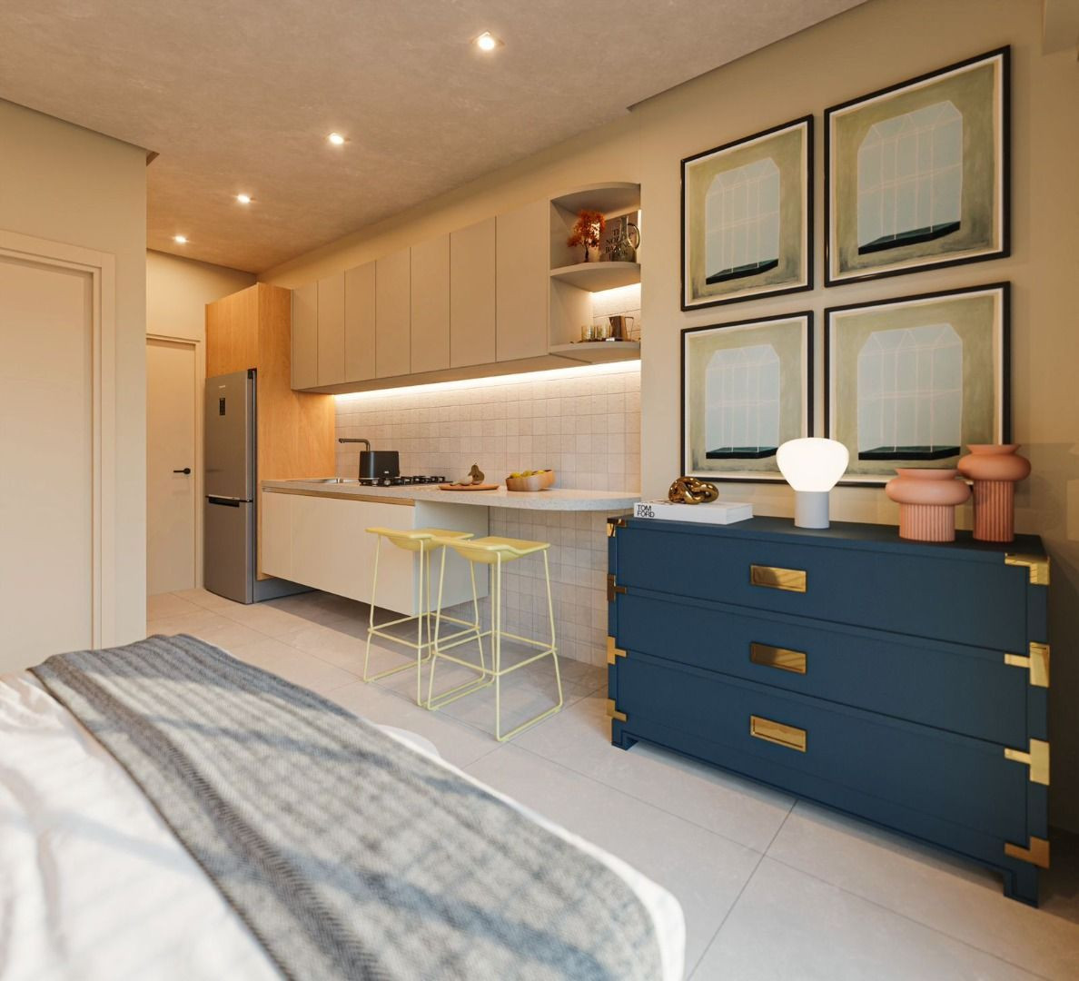 Flat com 01 dormitórios à venda, 24m² por R$ 339.780 - Miramar...