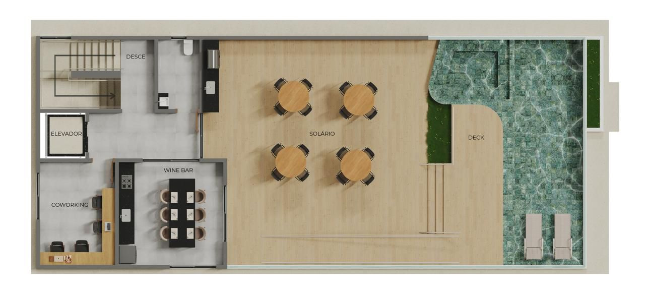 Flat com 1 quarto, 18 m², à venda por R$ 223.380 - Bessa - Joã...