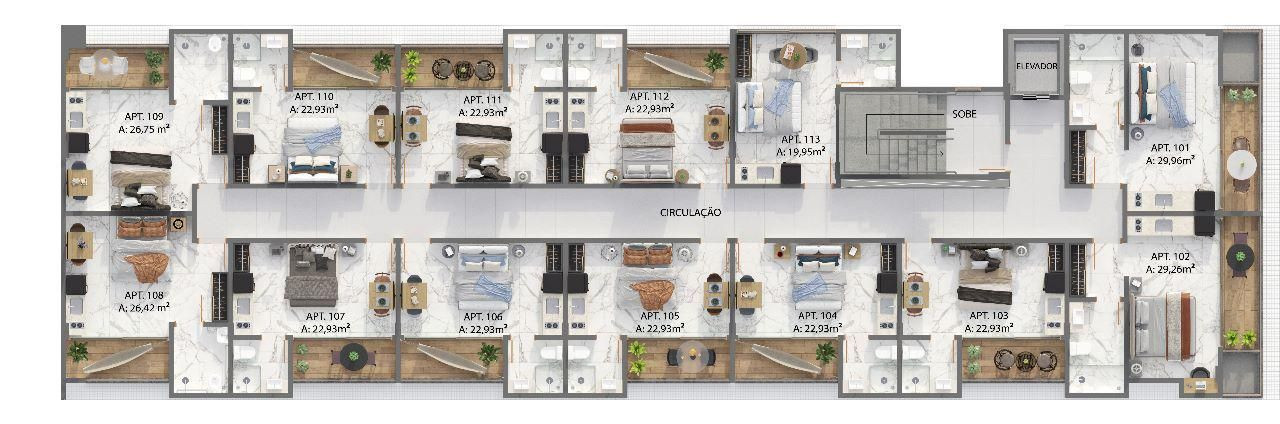 Flat com 1 dormitório à venda, 23 m² por R$ 399.000,00 - Cabo ...