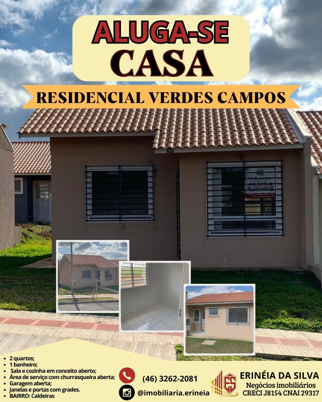 LINDA CASA DSIPONIVEL PARA LOCAÇÃO NO RESIDENCIAL VERDES CAMPOS