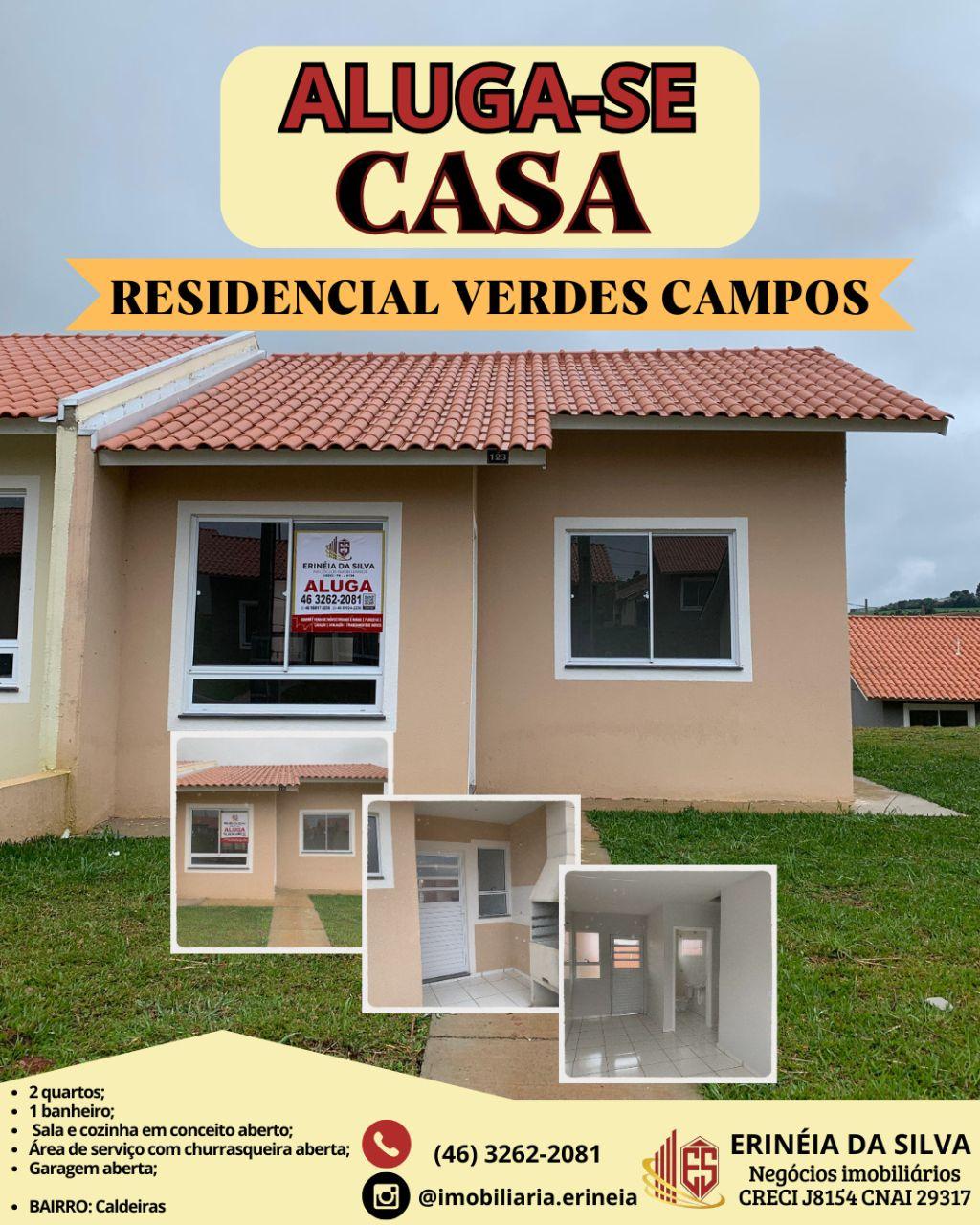 CASA DISPONÍVEL PARA LOCAÇÃO NO RESIDENCIAL VERDES CAMPOS