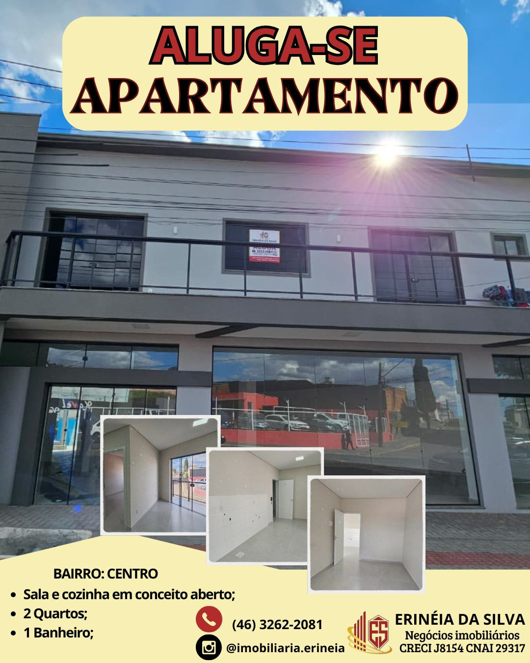 APARTAMENTO DISPONÍVEL PARA LOCAÇÃO