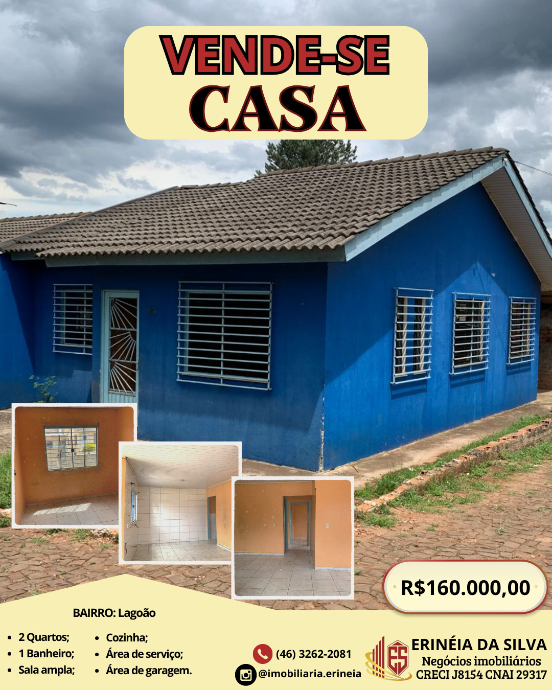 CASA DISPONÍVEL PARA VENDA
