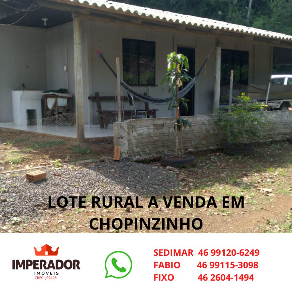 LOTE RURAL A VENDA EM CHOPINZINHO