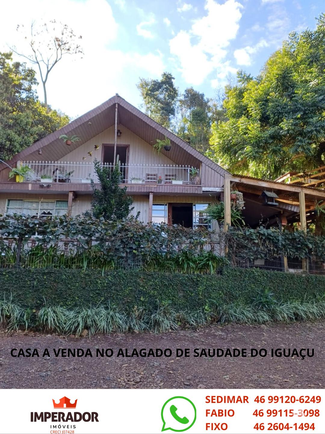 CASA A VENDA NO ALAGADO DE SAUDADE DO IGUAU