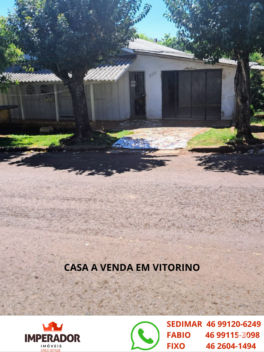CASA A VENDA EM VITORINO