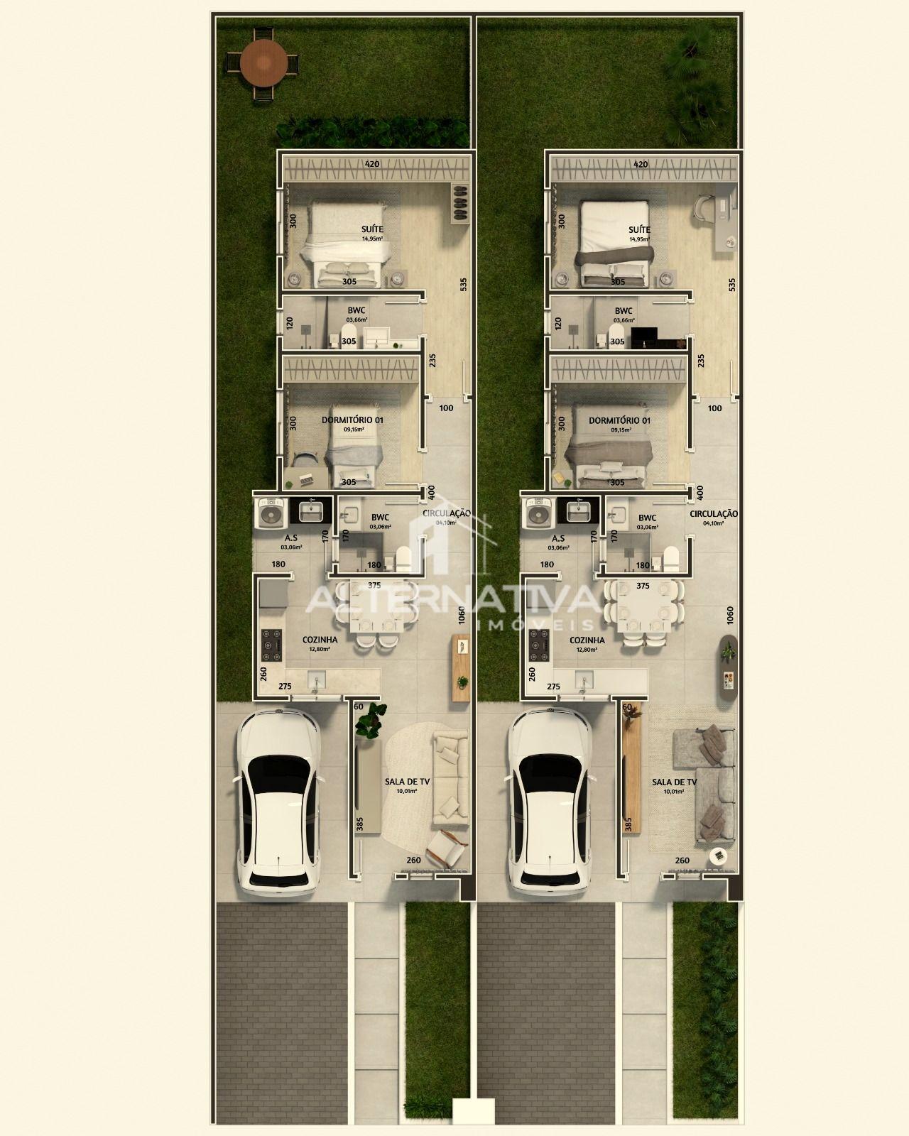 CASA EM FASE FINAL DE ACABAMENTO - 70 m²