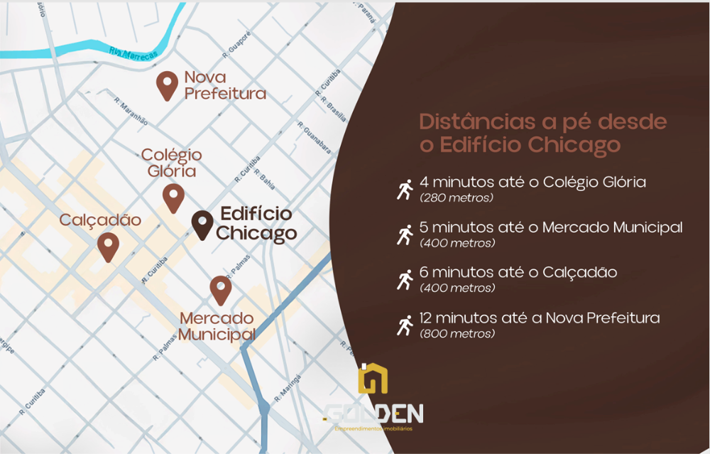 COBERTURA EXCLUSIVA NO CENTRO DE FCO BELTRÃO - EDIFICIO CHICAGO