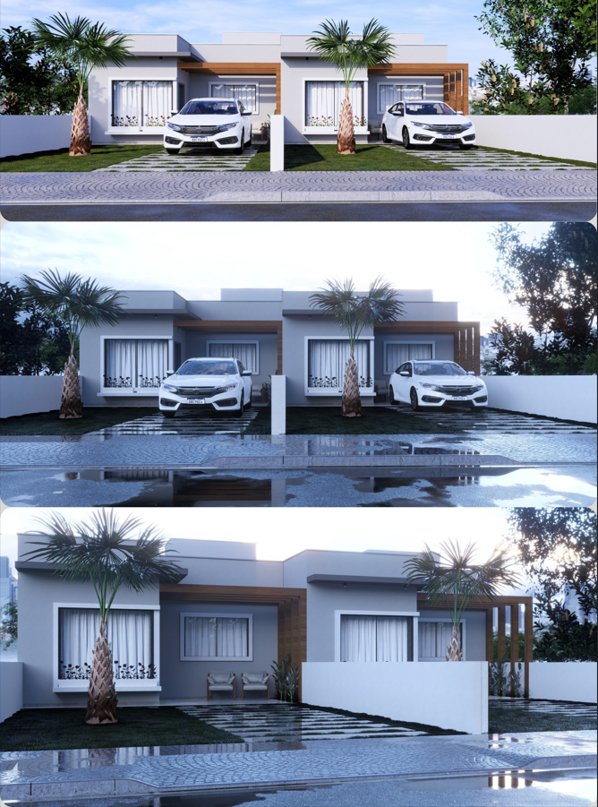 CASAS MCMV COM SUÍTE +2 QUARTOS