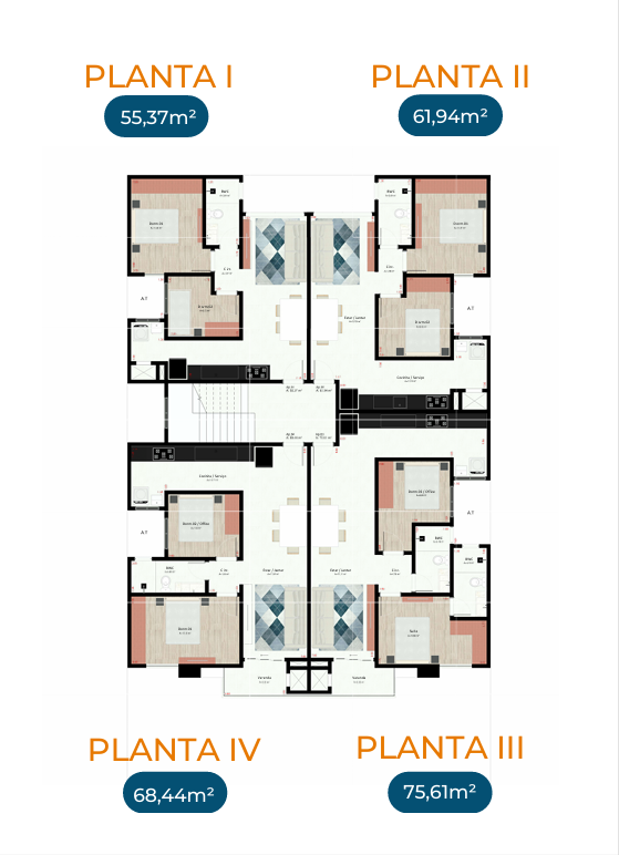 APARTAMENTOS EM CONSTRUÇÃO PRÓX. DO LAGO DO INDUSTRIAL PLANTA IV