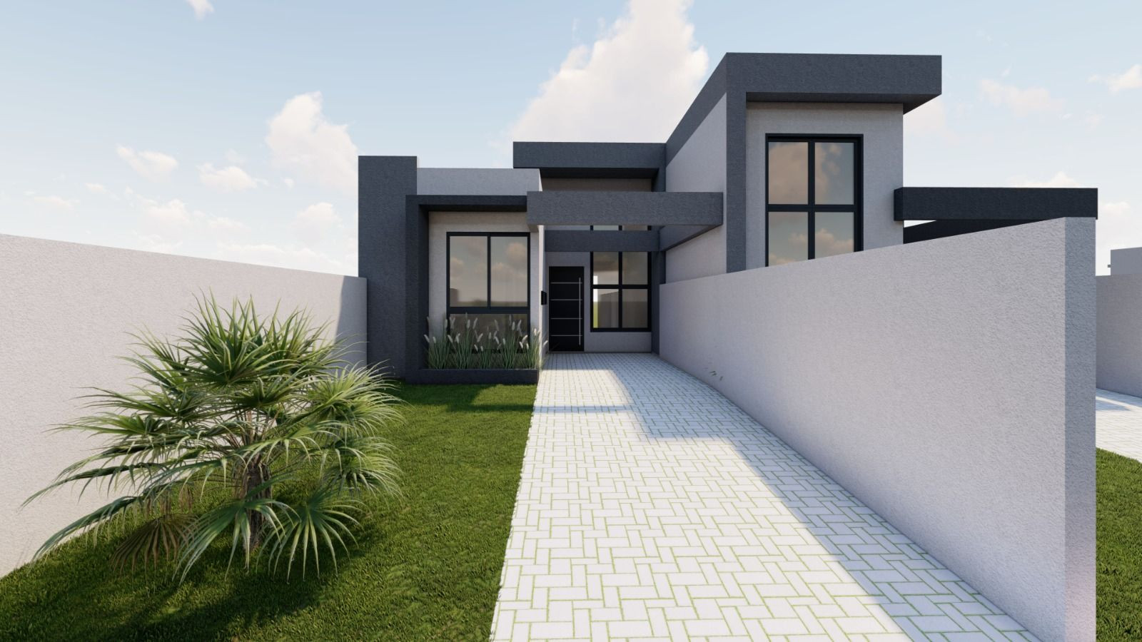 Casa com três quartos em Construção - Bairro Seminário.