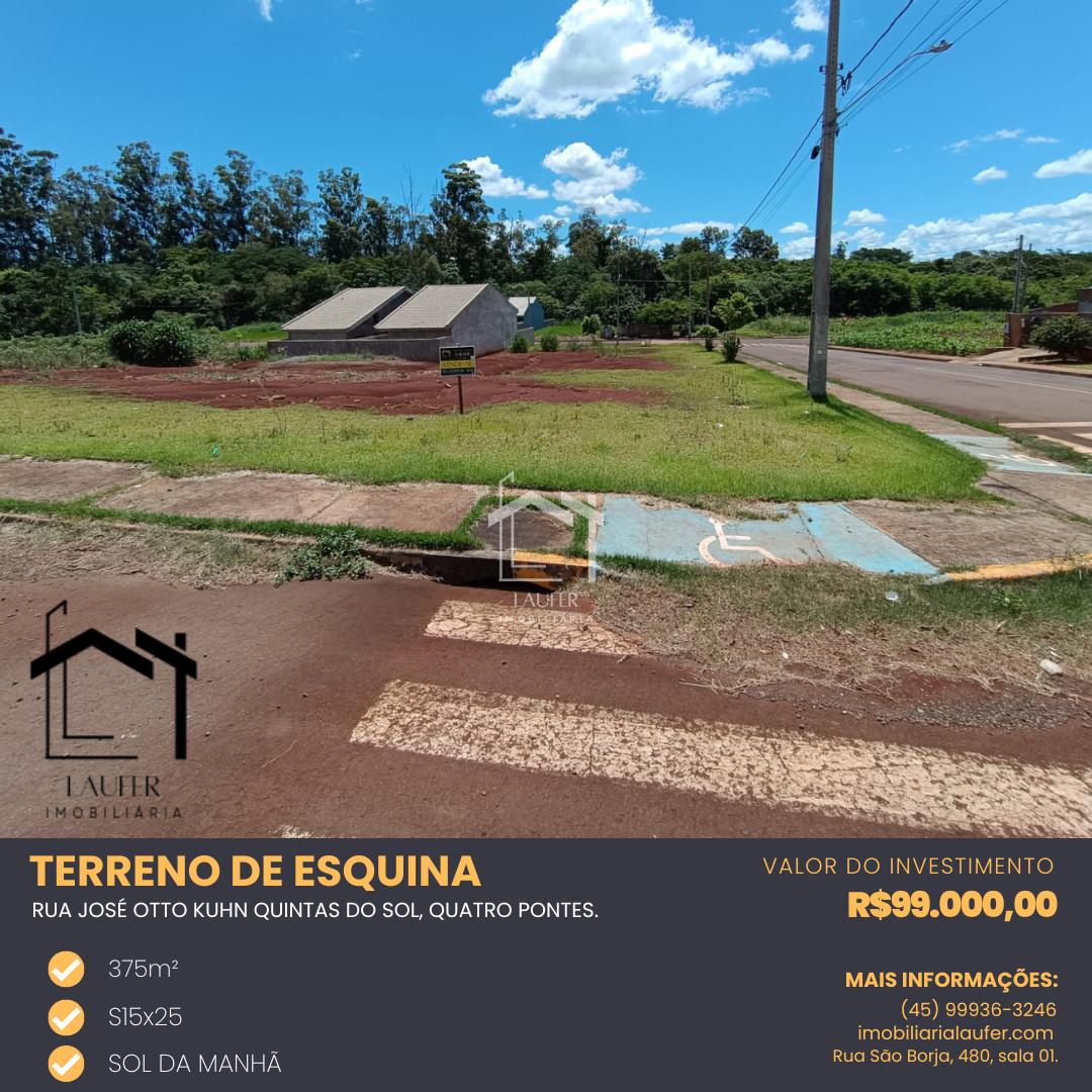 TERRENO DE ESQUINA 