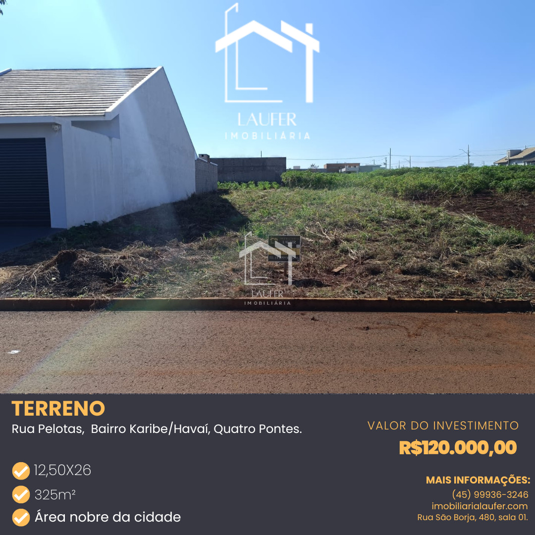 TERRENO EM QUATRO PONTES 