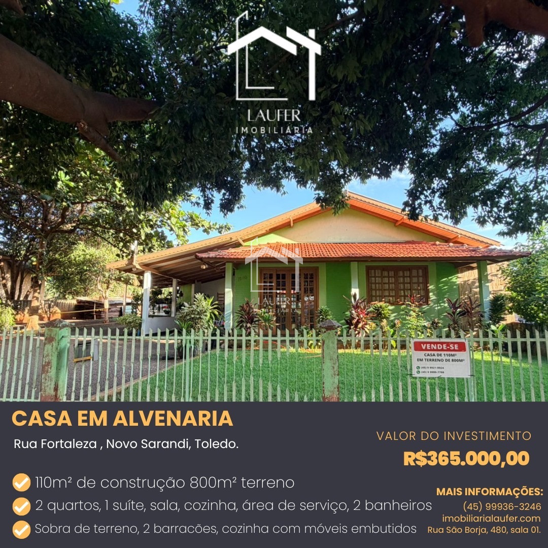 CASA COM 2 SUÍTES 